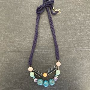 Braided necklace with colorful beads - Anthropologie